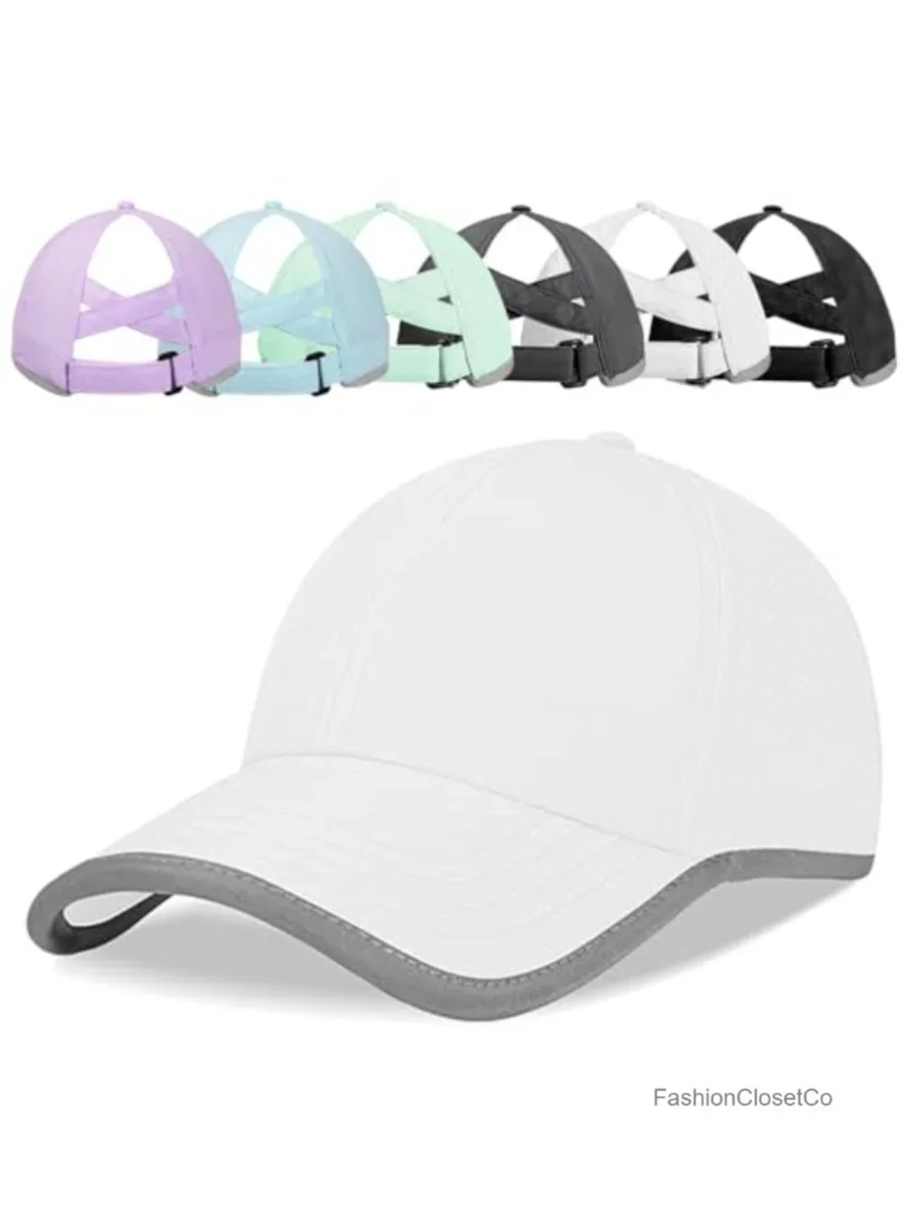 High Ponytail Baseball Cap, Quick-Dry Sports Hat for Running Golf Hiking